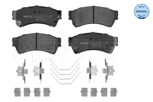 set placute frana,frana disc MEYLE -ORIGINAL: True to OE. 025 245 8217/W