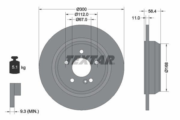 Disc frana TEXTAR PRO 92099403