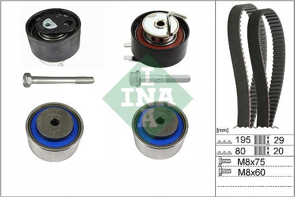 Set curea de distributie Schaeffler INA 530 0766 10