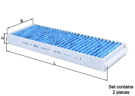 Filtru, aer habitaclu MAHLE LAO 239/S