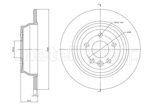 Disc frana METELLI 23-1779C