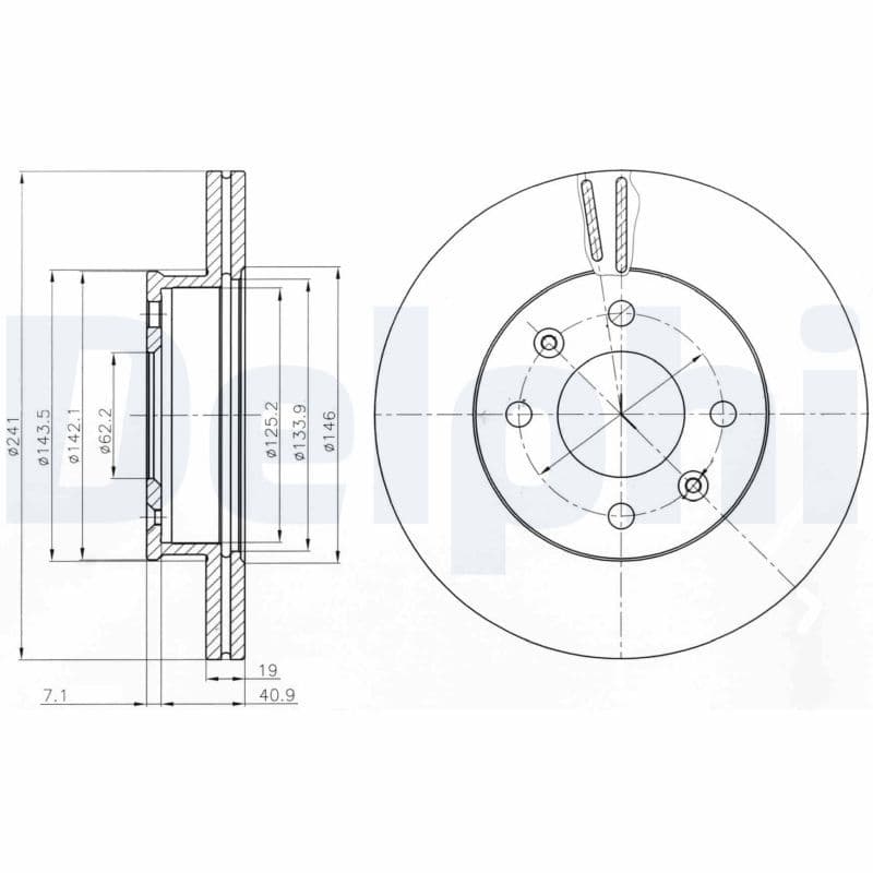 Disc frana DELPHI BG4009