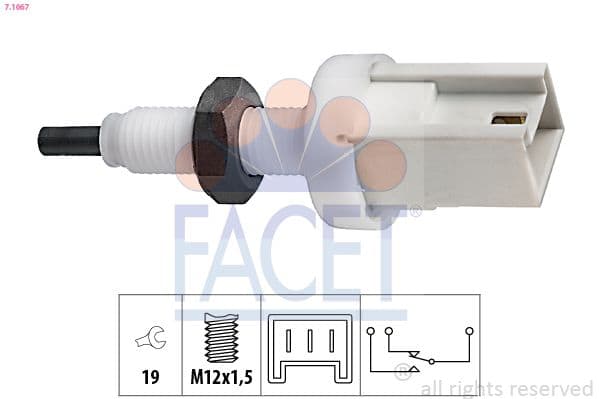 Comutator lumini frana FACET Made in Italy - OE Equivalent 7.1067