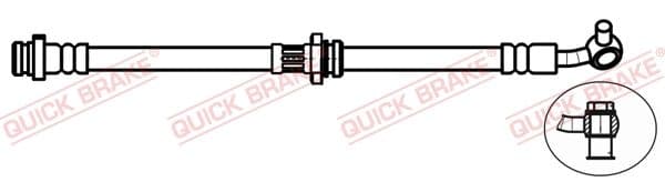 Furtun frana QUICK BRAKE 50.748X