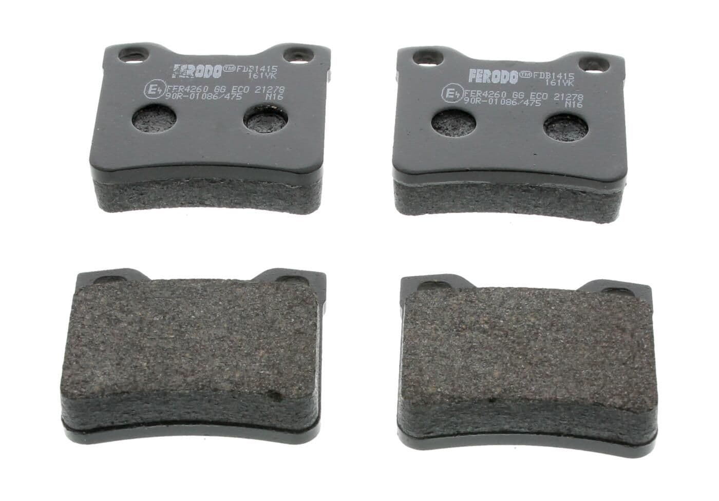 set placute frana,frana disc FERODO PREMIER ECO FRICTION FDB1415