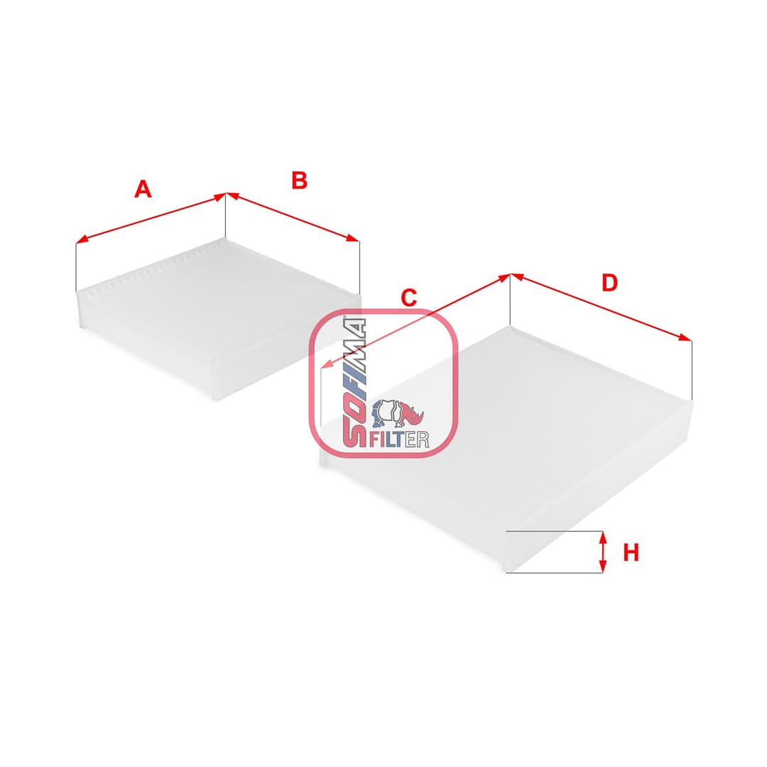 Filtru, aer habitaclu SOFIMA S 3143 C