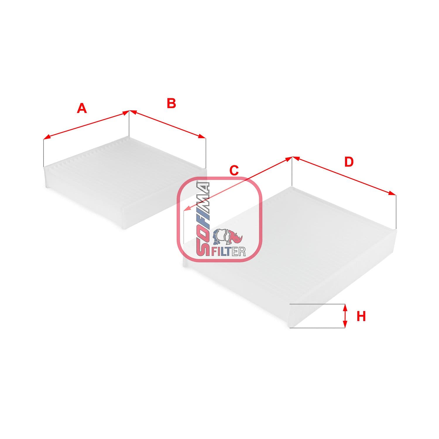 Filtru, aer habitaclu SOFIMA S 3143 C
