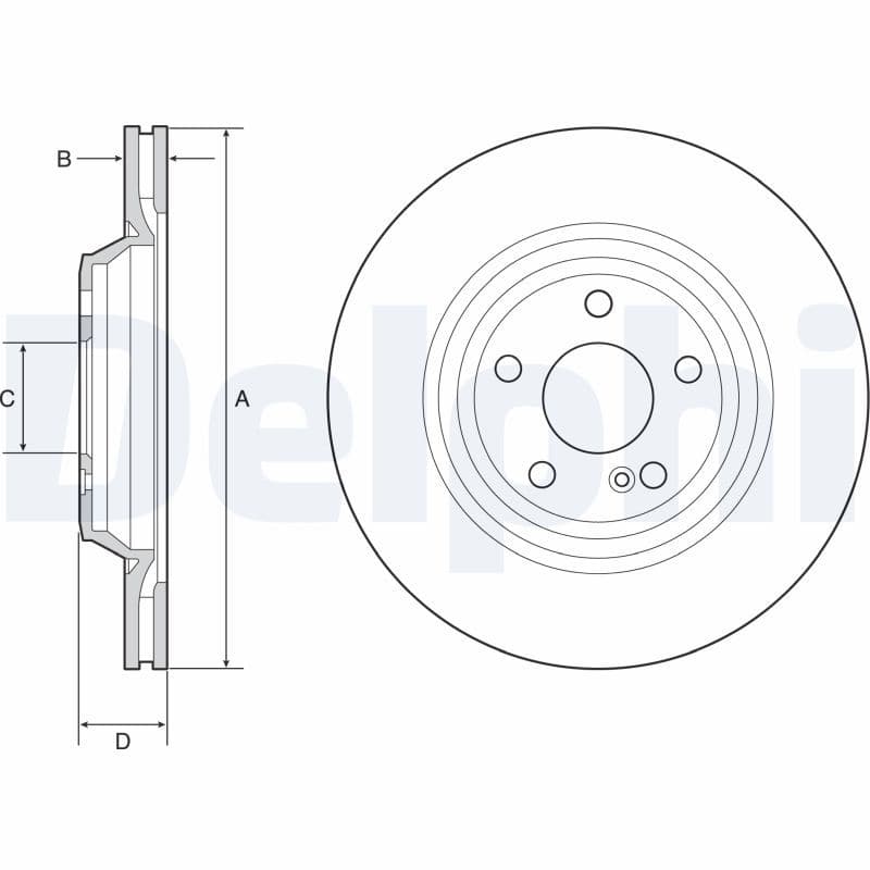 Disc frana DELPHI BG4957C