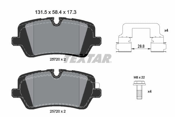 set placute frana,frana disc TEXTAR Q+ 2572001