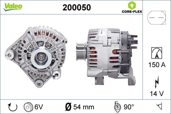Generator / Alternator VALEO 200050