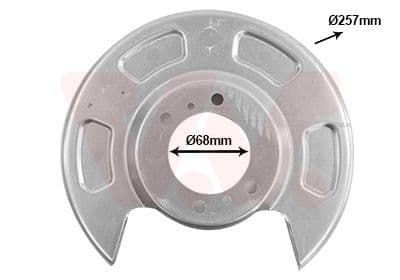 protectie stropire,disc frana VAN WEZEL 8314373