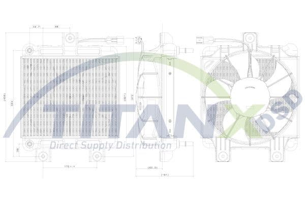 Radiator racire ulei, cutie de viteze automata TITANX OX359001