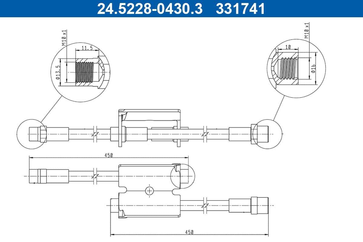Furtun frana ATE 24.5228-0430.3