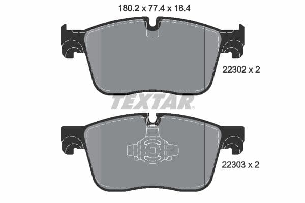 set placute frana,frana disc TEXTAR Q+ 2230201