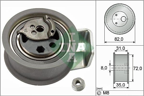 rola intinzator,curea distributie Schaeffler INA 531 0436 20