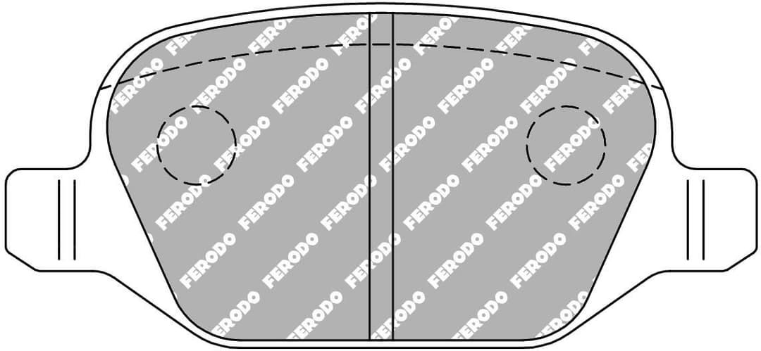 set placute frana,frana disc FERODO FDS1349