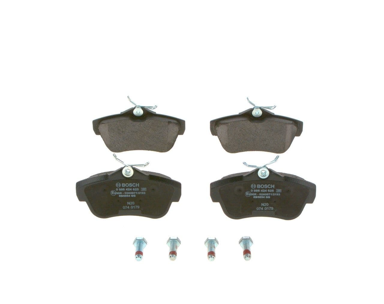 set placute frana,frana disc BOSCH 0 986 424 625