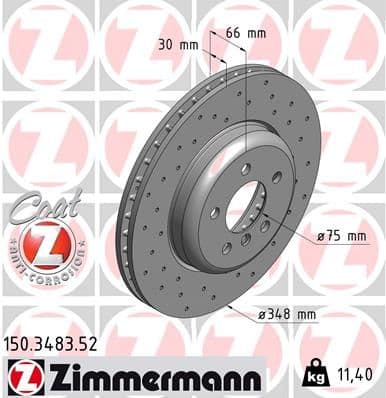 Disc frana ZIMMERMANN SPORT Z 150.3483.52