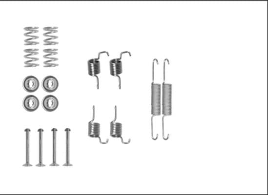 set accesorii, saboti frana parcare TEXTAR 97042600