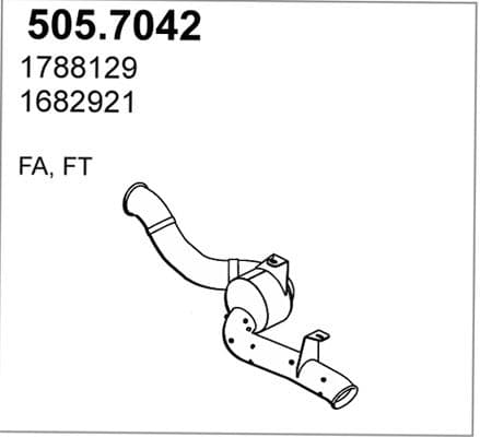 Amortizor zgomot mijloc/spate ASSO 505.7042