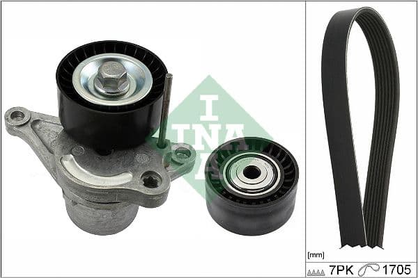 Set curea transmisie cu caneluri Schaeffler INA 529 0423 10