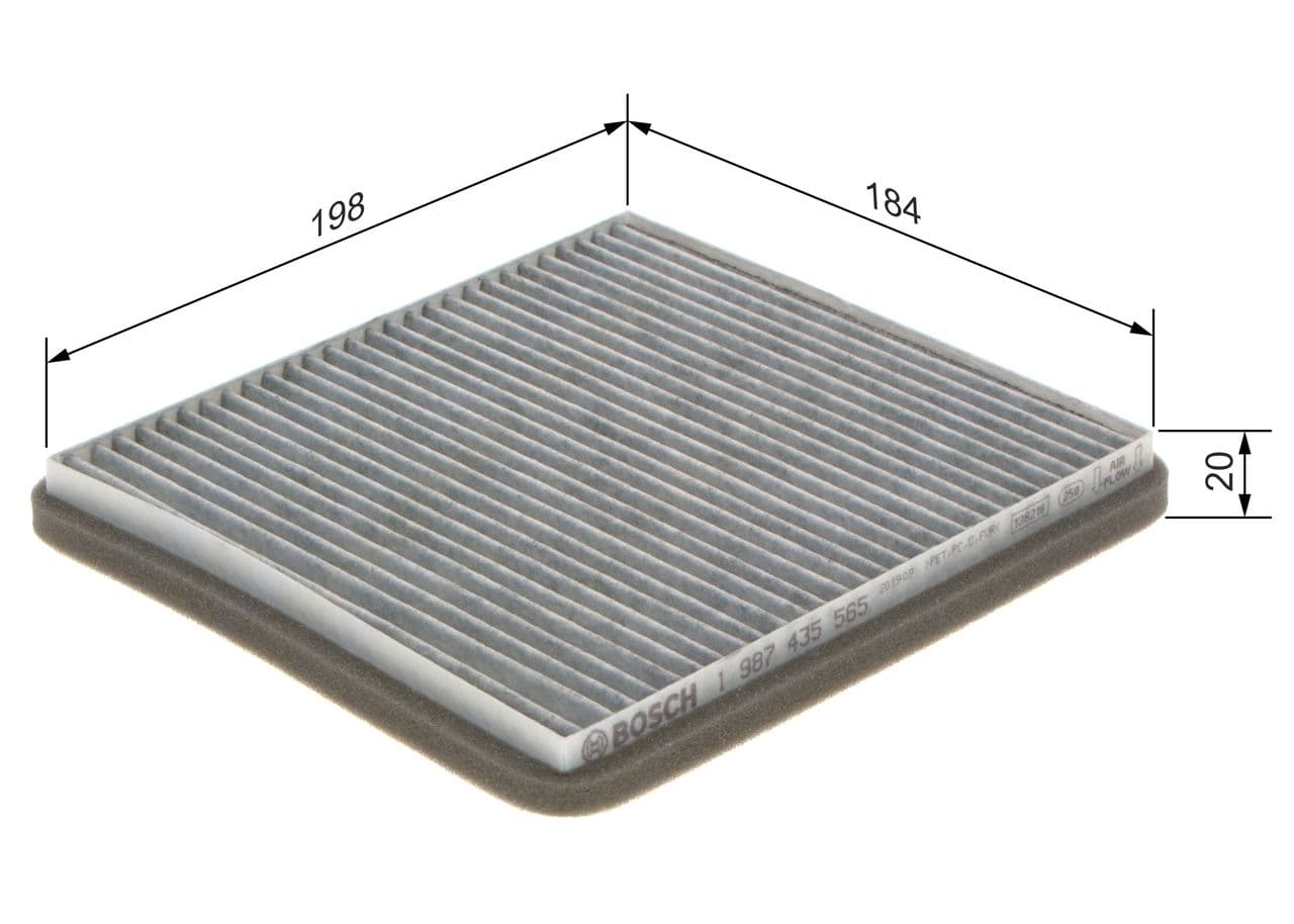 Filtru, aer habitaclu BOSCH 1 987 435 565