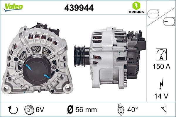 Generator / Alternator VALEO 439944