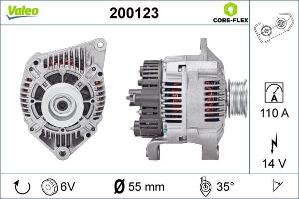 Generator / Alternator VALEO 200123