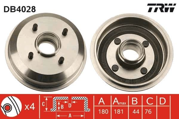 Tambur frana QWP WBDR126