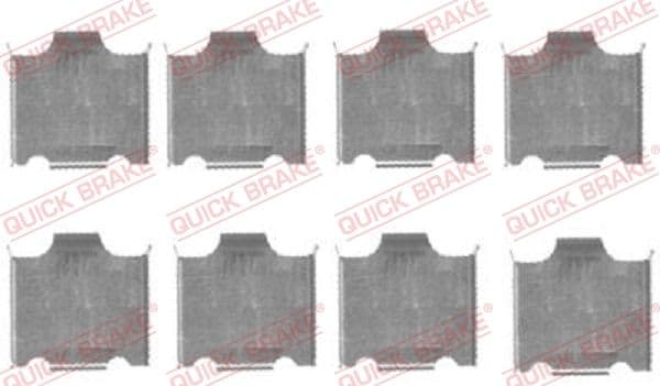 Set accesorii, placute frana QUICK BRAKE 109-1718