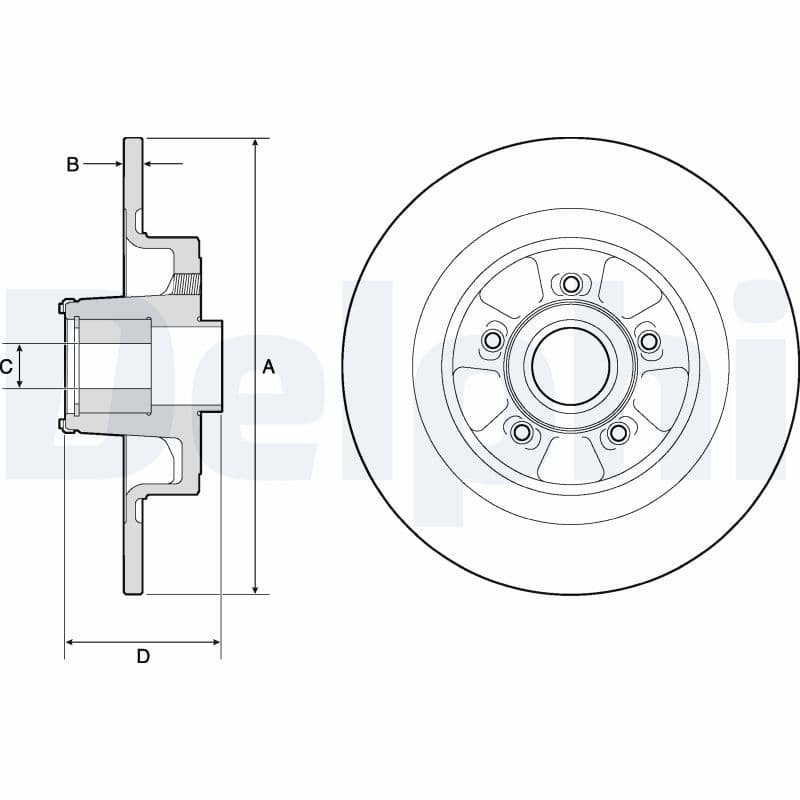 Disc frana DELPHI BG9133RS
