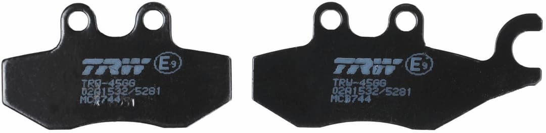 set placute frana,frana disc TRW MCB744