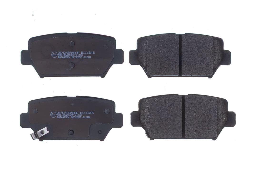 set placute frana,frana disc DENCKERMANN B111645