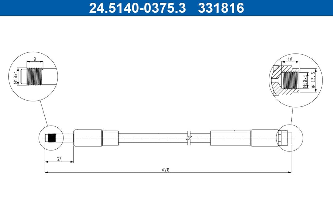 Furtun frana ATE 24.5140-0375.3