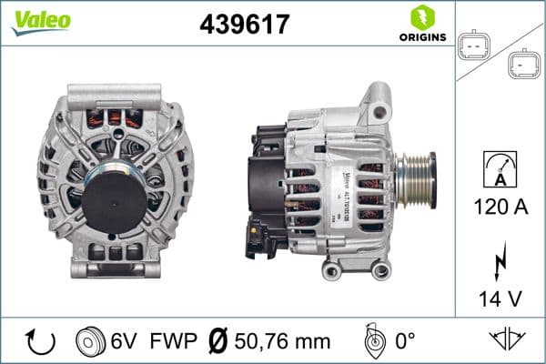 Generator / Alternator VALEO 439617