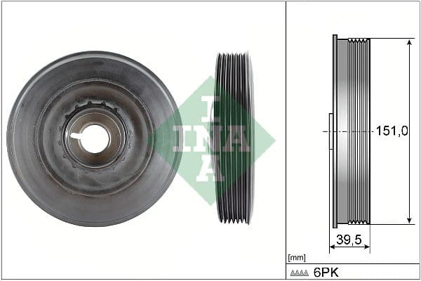 Fulie curea, arbore cotit Schaeffler INA 544 0090 10
