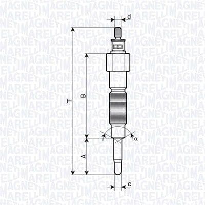 Bujie incandescenta MAGNETI MARELLI 062900142304
