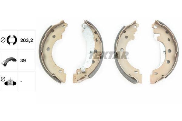 Set saboti frana TEXTAR 91052800