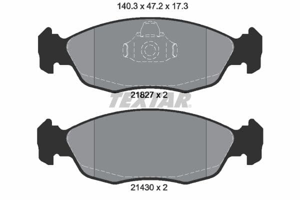 set placute frana,frana disc TEXTAR Q+ 2182702