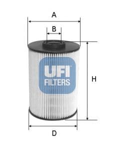 filtru combustibil UFI 26.037.00