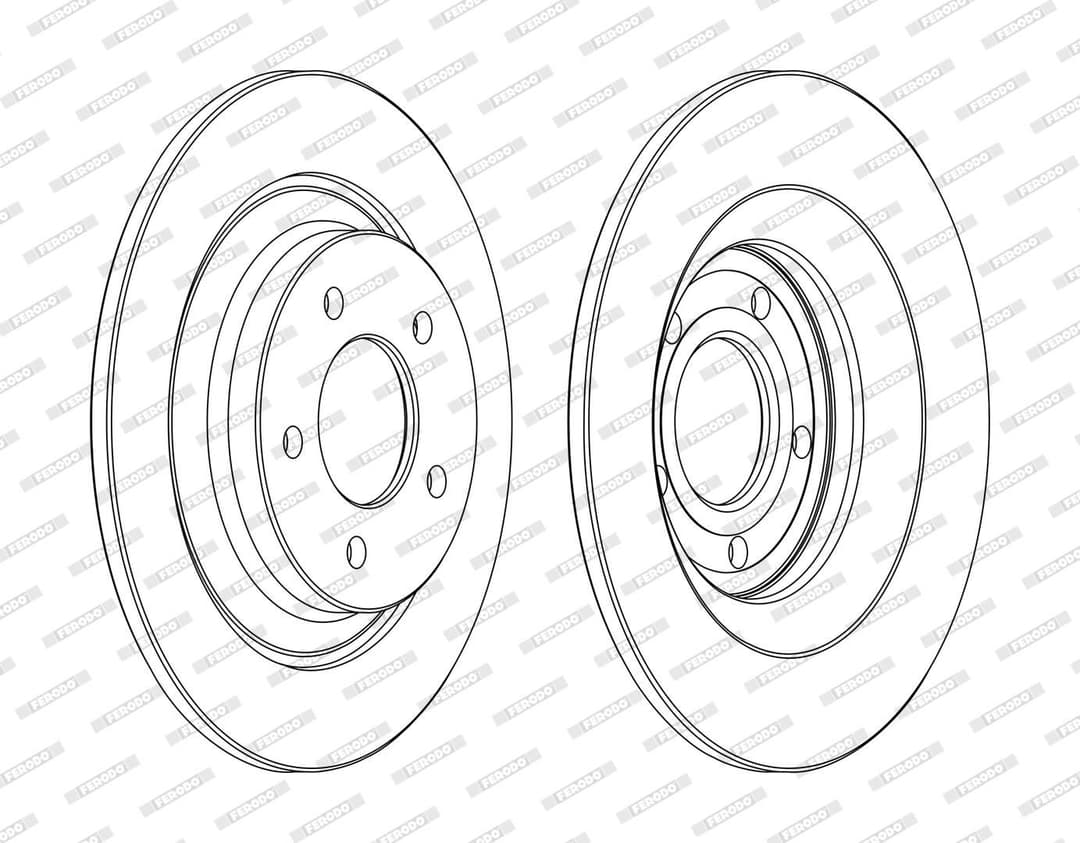 Disc frana FERODO DDF1547C