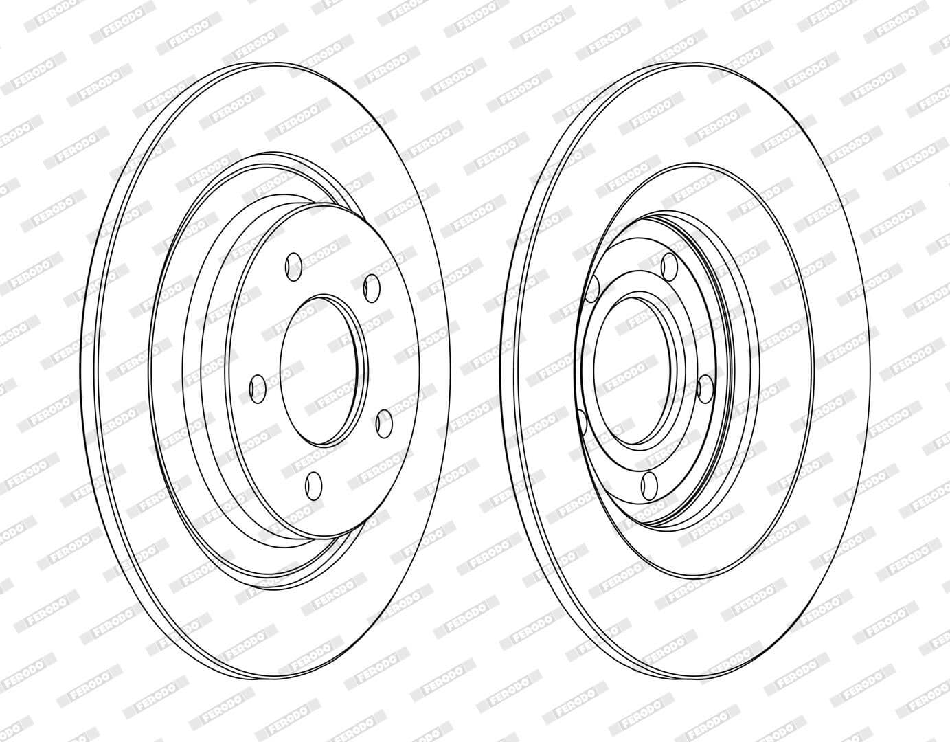 Disc frana FERODO DDF1547C
