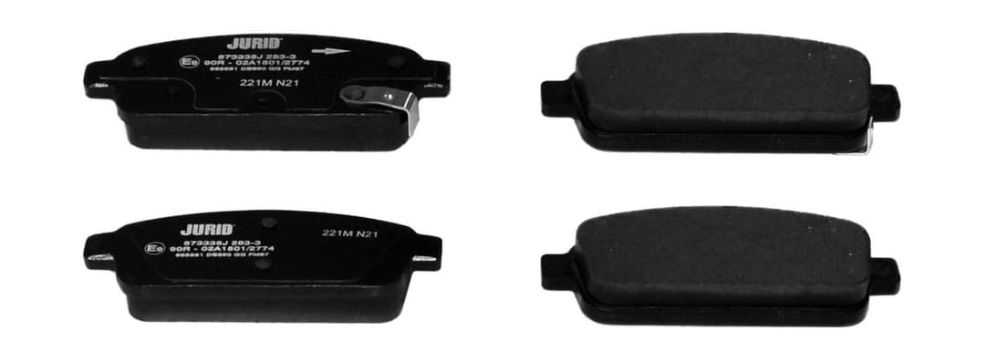 set placute frana,frana disc JURID 573335J