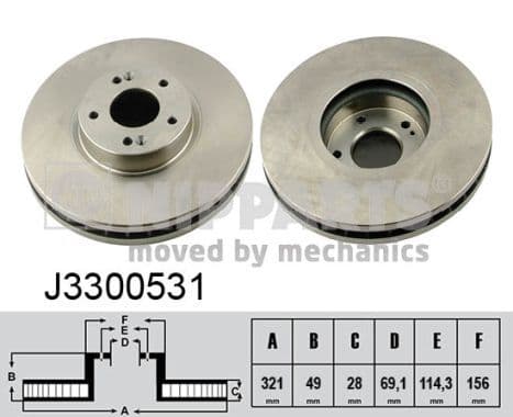 Disc frana NIPPARTS J3300531