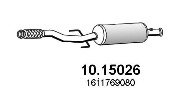 Filtru funingine/particule, sist.de esapament ASSO 10.15026