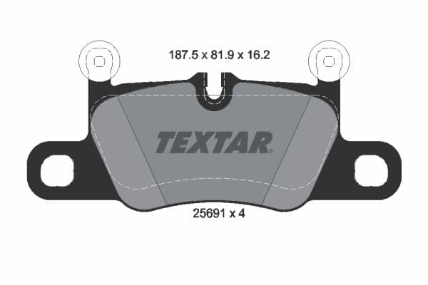 set placute frana,frana disc TEXTAR 2569101