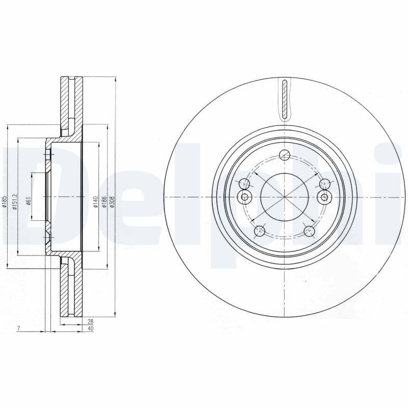 Disc frana DELPHI BG4167