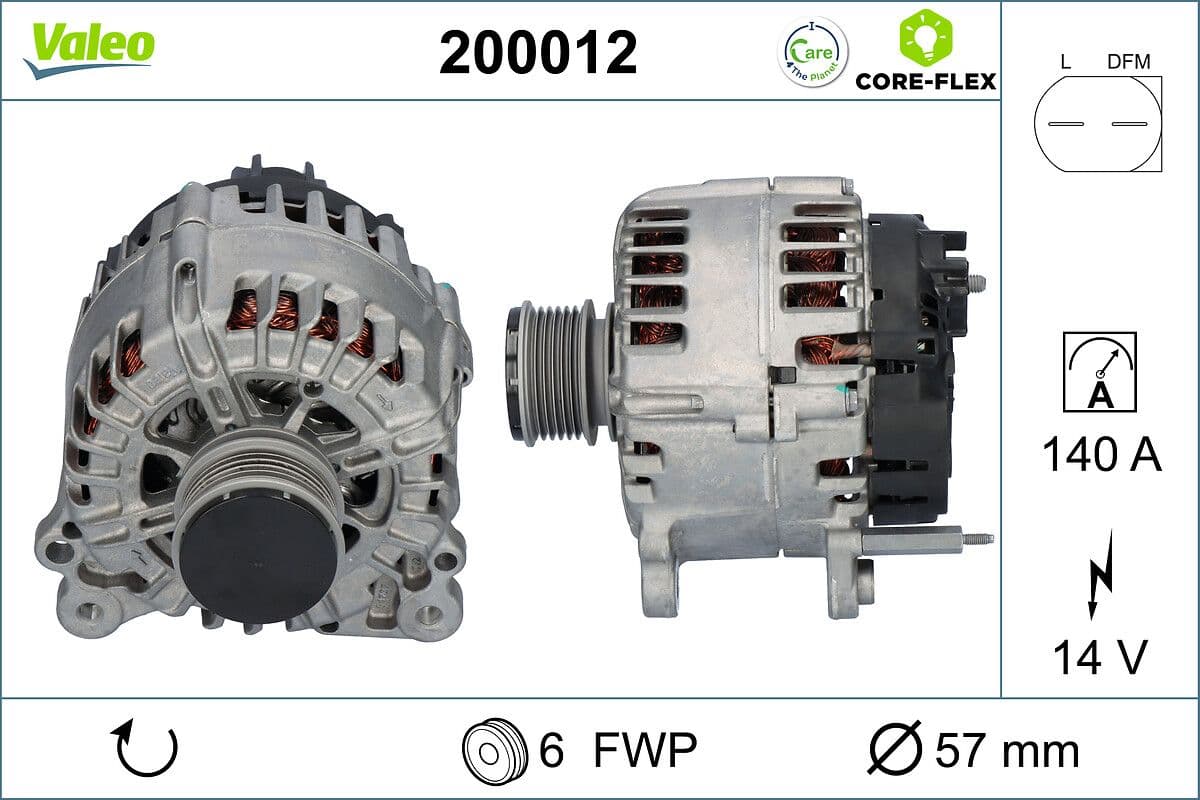 Generator / Alternator VALEO 200012