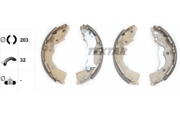 Set saboti frana TEXTAR 91068900