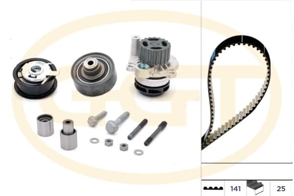 Set pompa apa + curea dintata GGT KPA20013